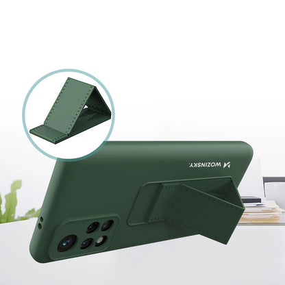Wozinsky Kickstand Case silicone stand cover for Xiaomi Redmi 10 navy blue_4