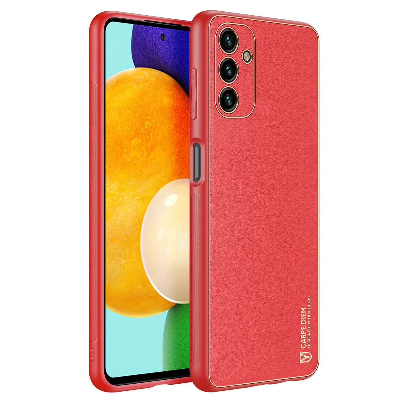 Dux Ducis Yolo elegant cover made of ecological leather for Samsung Galaxy A13 5G red_0
