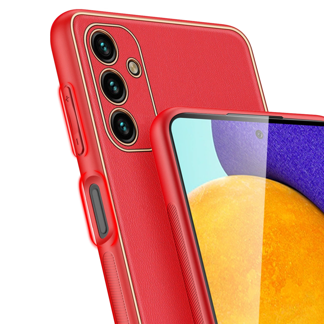 Dux Ducis Yolo elegant cover made of ecological leather for Samsung Galaxy A13 5G red_6