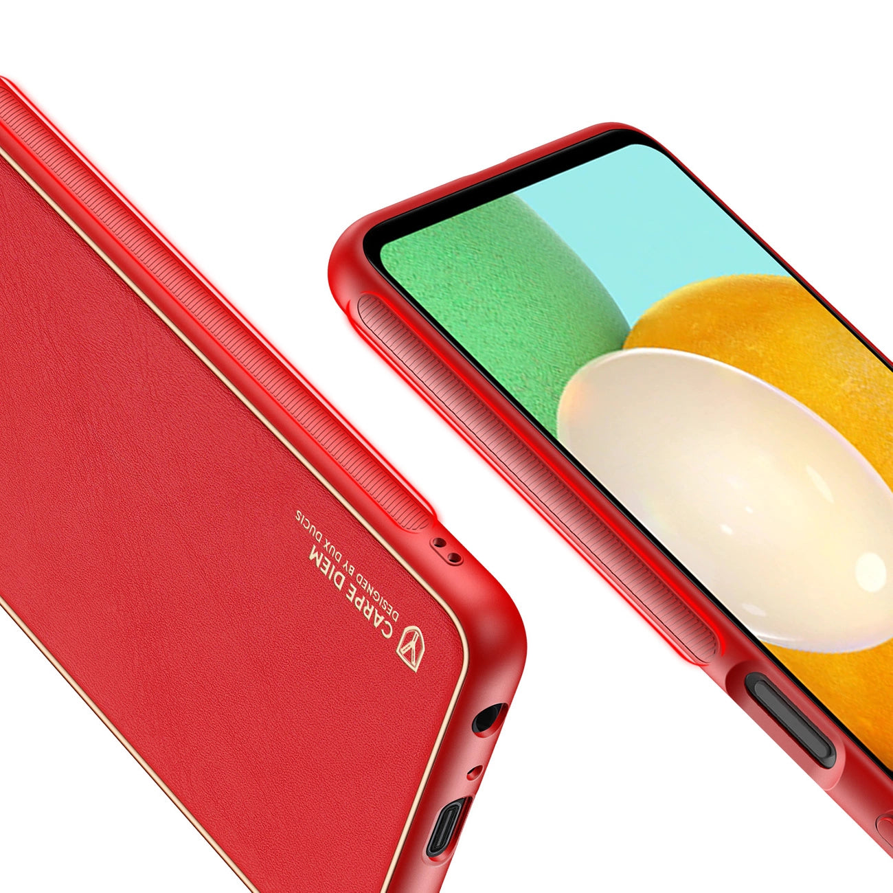 Dux Ducis Yolo elegant cover made of ecological leather for Samsung Galaxy A13 5G red_7