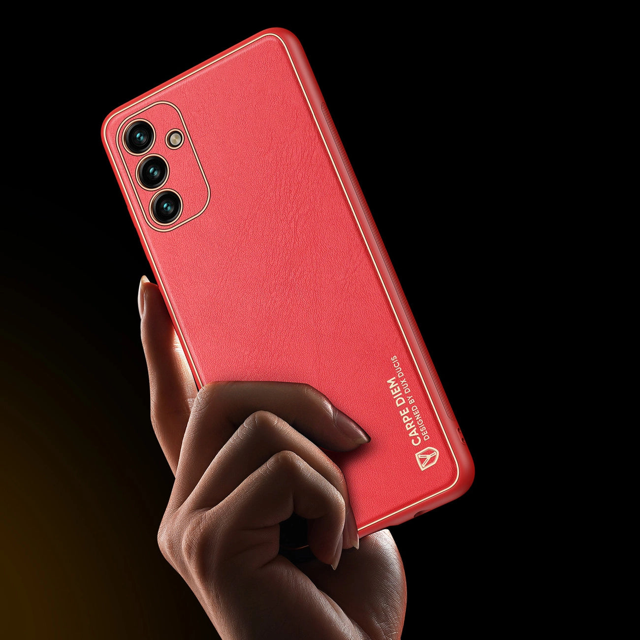 Dux Ducis Yolo elegant cover made of ecological leather for Samsung Galaxy A13 5G red_8