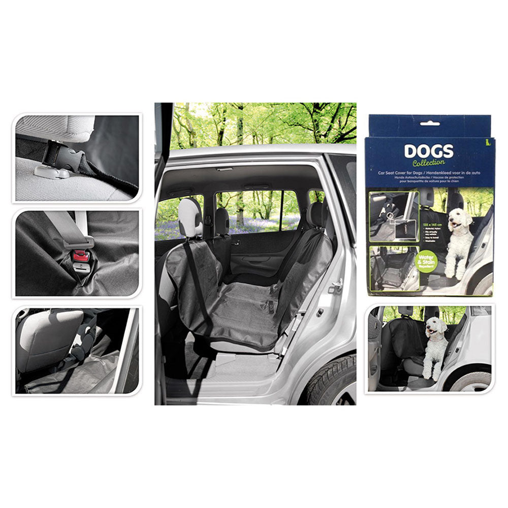 Capa protetora para assento de carro 135x145cm preta poliester_0