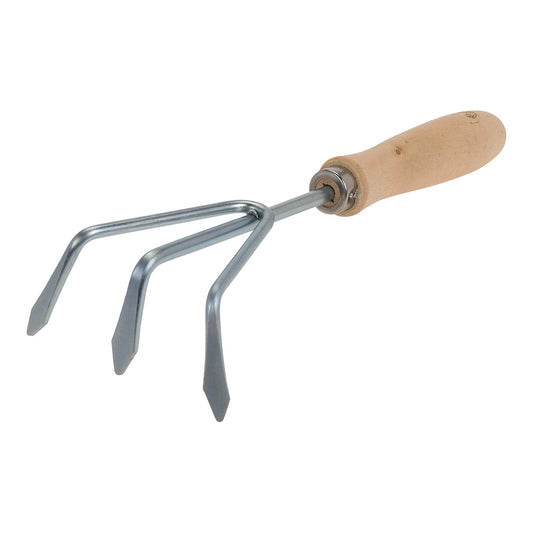 Cultivador de jardinagem com 3 dentes em aÃ§o galvanizado 10x28,5cm progarden_0