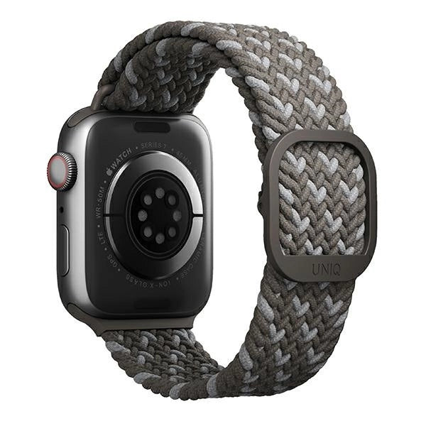 Uniq Aspen Braided Strap for Apple Watch 1/2/3/4/5/6/7/8/SE/SE2 44/42/45mm - Gray_1