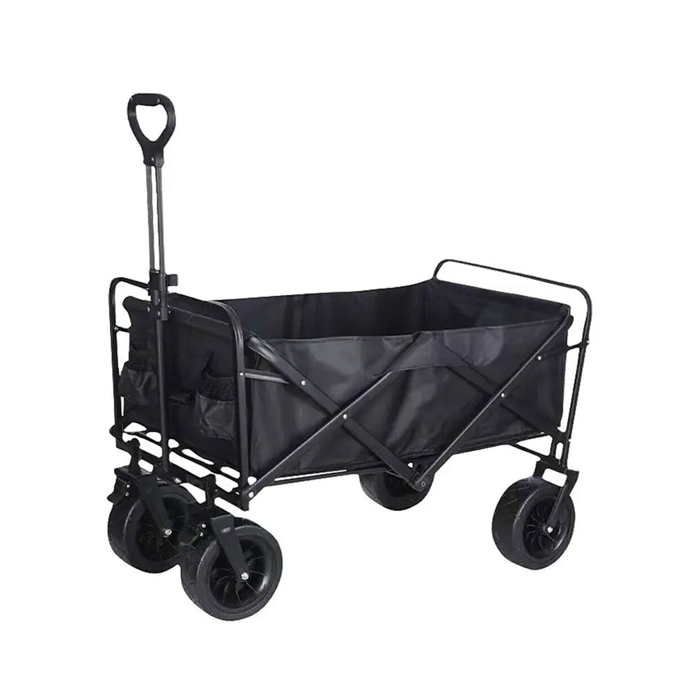 Carrinho de transporte dobrÃ¡vel 200 l / 75 kg, cor preta_0