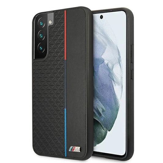 Etui BMW BMHCS22MTRTBK S22+ S906 czarny/black hardcase M Collection Triangles_0