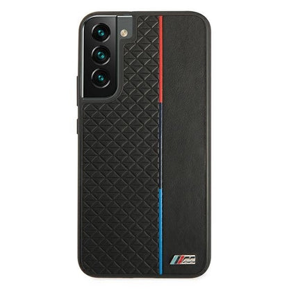 Etui BMW BMHCS22MTRTBK S22+ S906 czarny/black hardcase M Collection Triangles_2