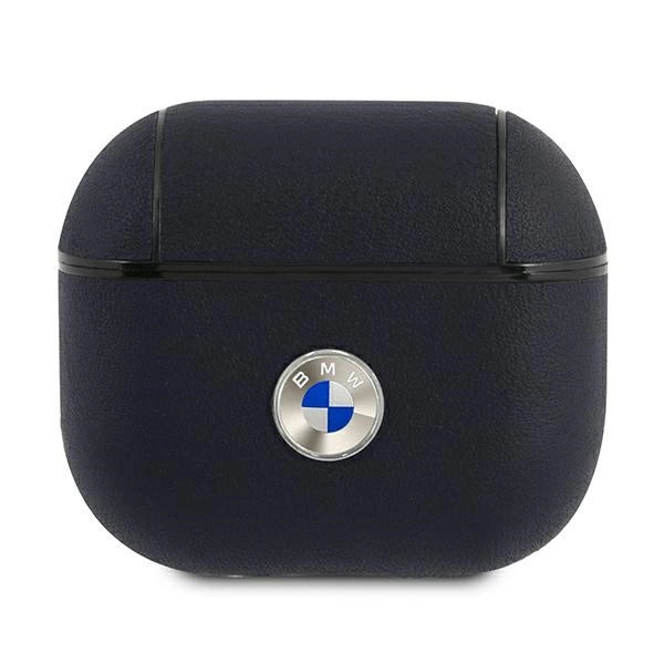 BMW BMA3SSLNA AirPods 3 cover granatowy/navy Geniune Leather Silver Logo_0