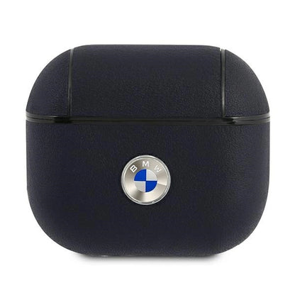 BMW BMA3SSLNA AirPods 3 cover granatowy/navy Geniune Leather Silver Logo_0