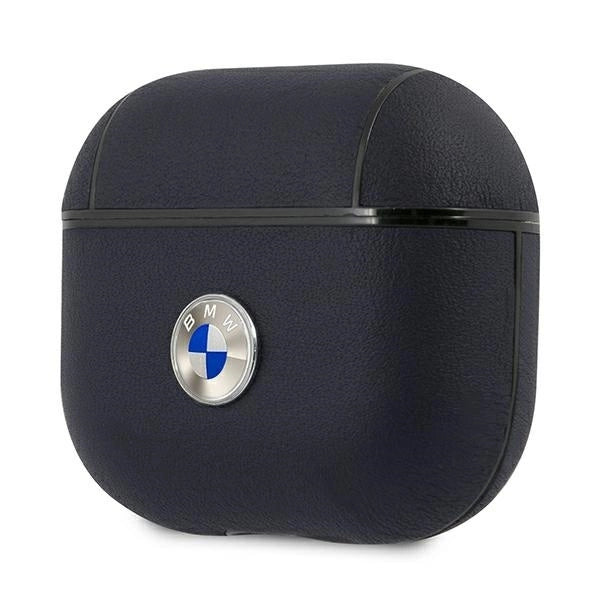 BMW BMA3SSLNA AirPods 3 cover granatowy/navy Geniune Leather Silver Logo_2