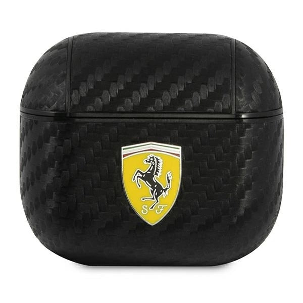 Ferrari FESA3CABK AirPods 3 cover black/black On Track PU Carbon_0