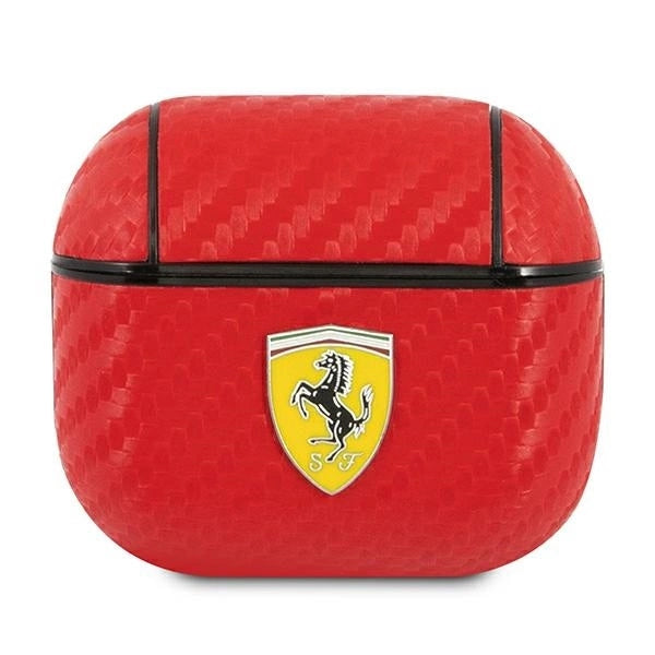 Ferrari FESA3CARE AirPods 3 cover red/red On Track PU Carbon_0
