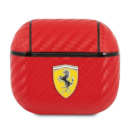 Ferrari FESA3CARE AirPods 3 cover red/red On Track PU Carbon_0