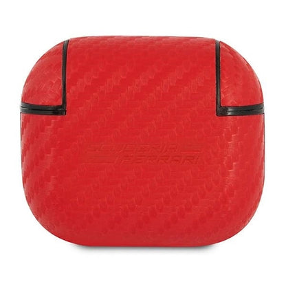 Ferrari FESA3CARE AirPods 3 cover red/red On Track PU Carbon_1