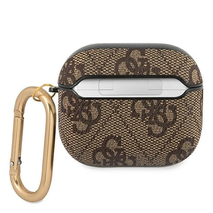 Guess GUA34GSMW AirPods 3 cover brązowy/brown 4G Script Metal Collection_1