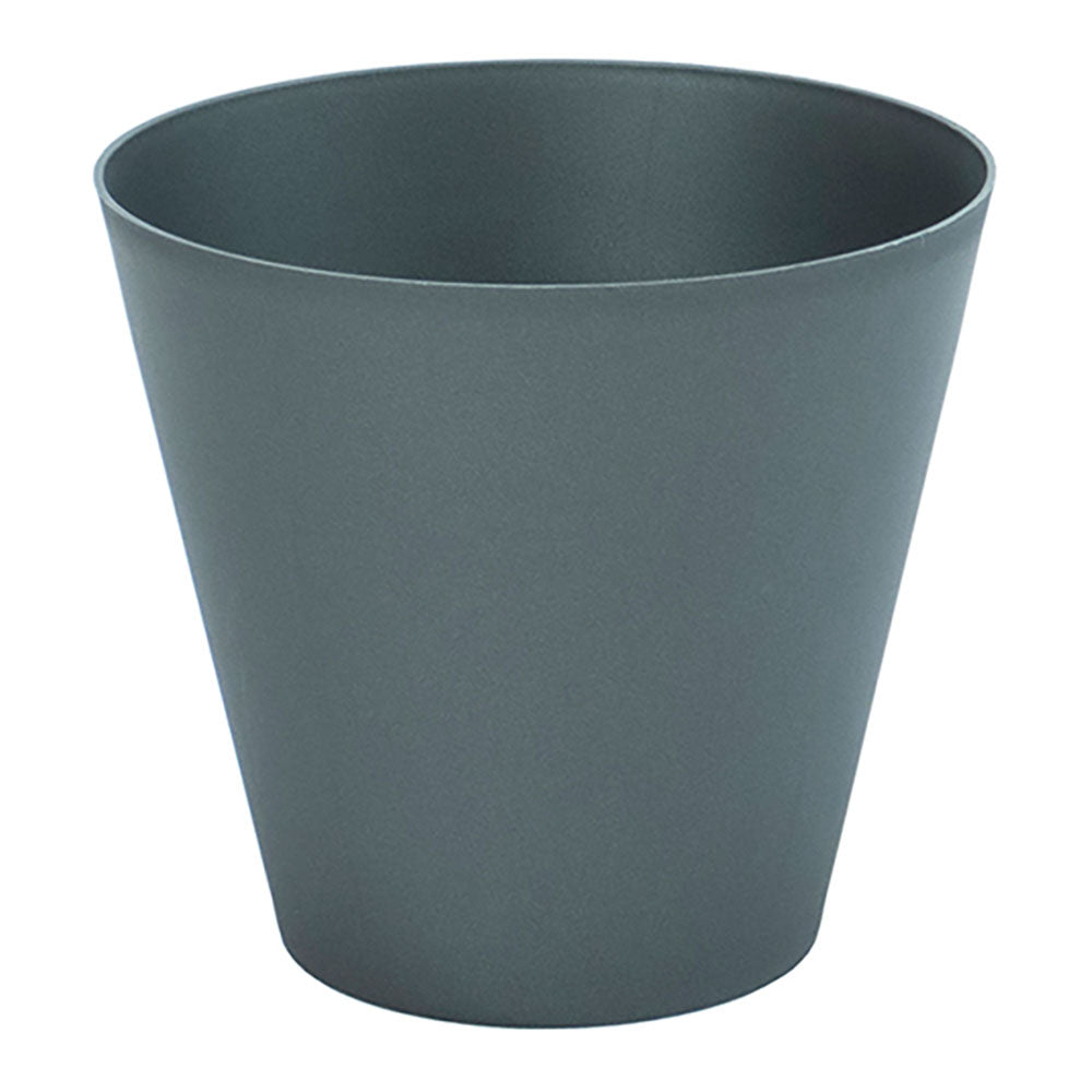 Vaso tipo cone de injeÃ§Ã£o cor antracita Ã¸22cm plastiken_0