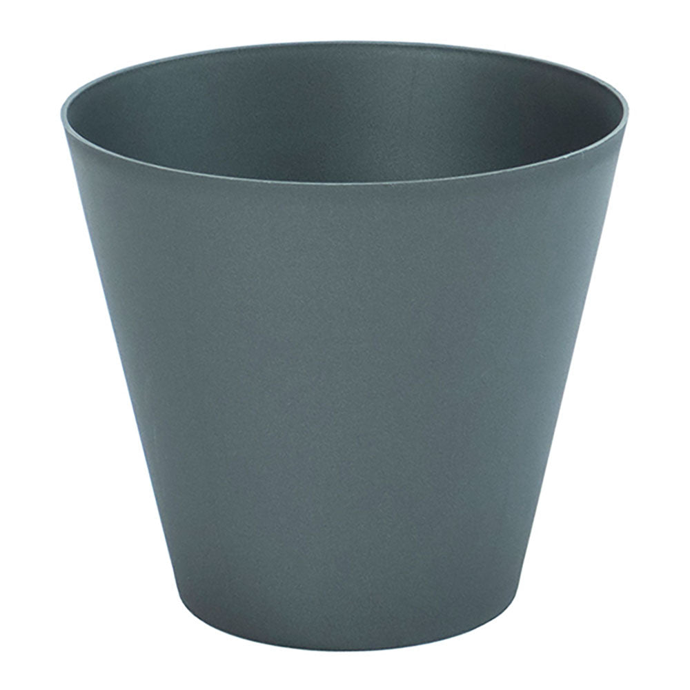 Vaso tipo cone de injeÃ§Ã£o cor antracita Ã¸26cm plastiken_0