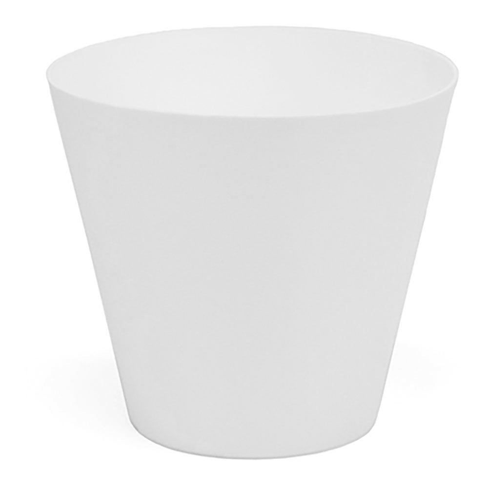 Vaso tipo cone de injeÃ§Ã£o cor branco Ã¸18cm plastiken_0