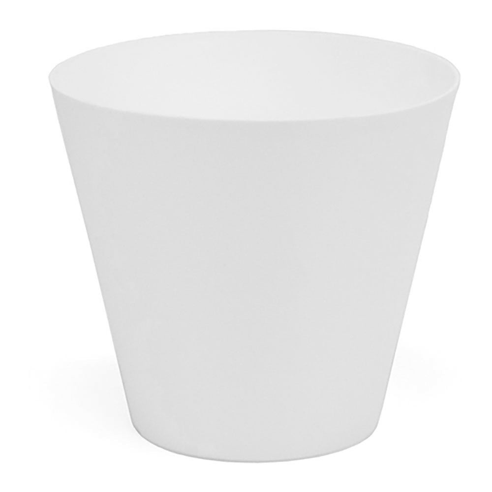 Vaso tipo cone de injeÃ§Ã£o cor branco Ã¸22cm plastiken_0