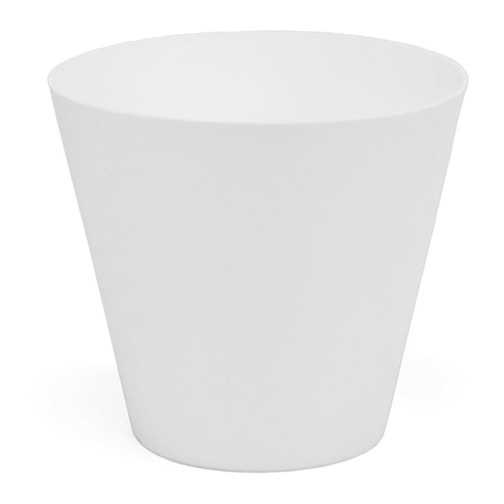 Vaso tipo cone de injeÃ§Ã£o cor branco Ã¸32cm plastiken_0