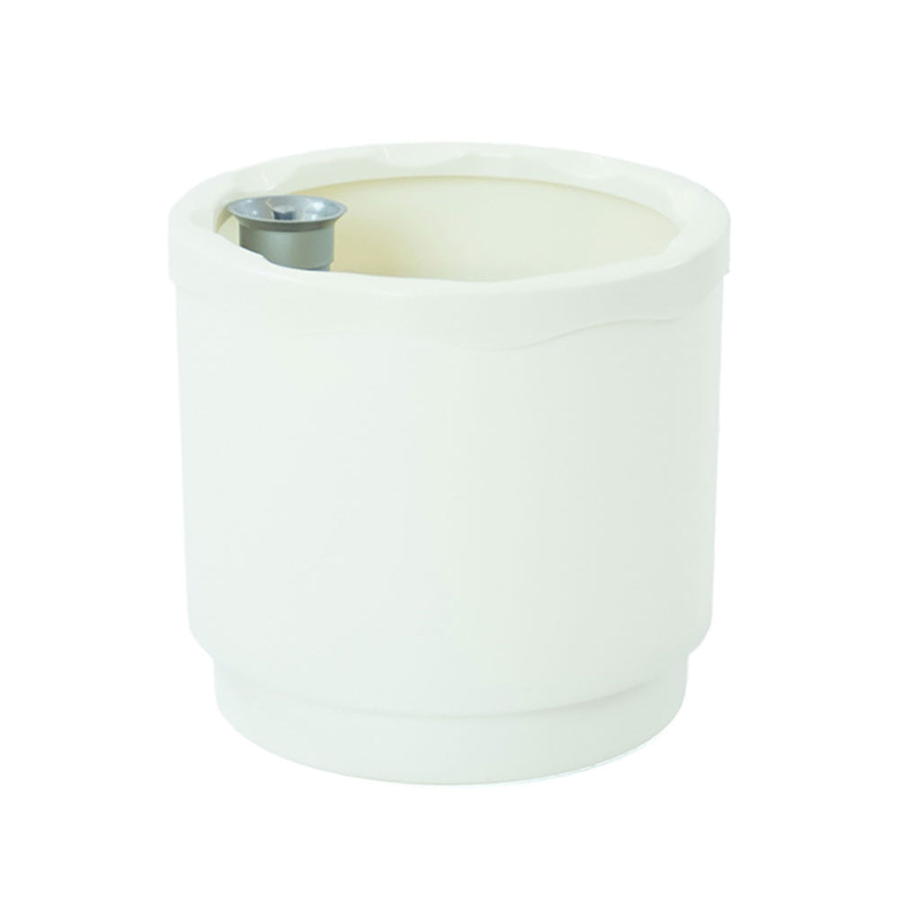 Vaso auto-rega cor branco Ã¸18x17cm plastiken_0