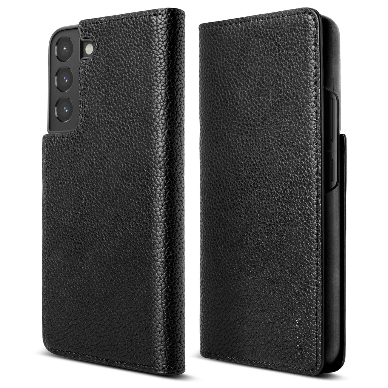 Ringke Folio Signature Flip Leather Case for Samsung Galaxy S22 + (S22 Plus) Black (FSS118R262)_0