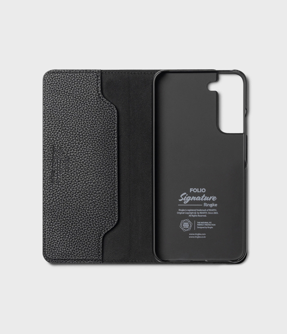Ringke Folio Signature Flip Leather Case for Samsung Galaxy S22 + (S22 Plus) Black (FSS118R262)_11