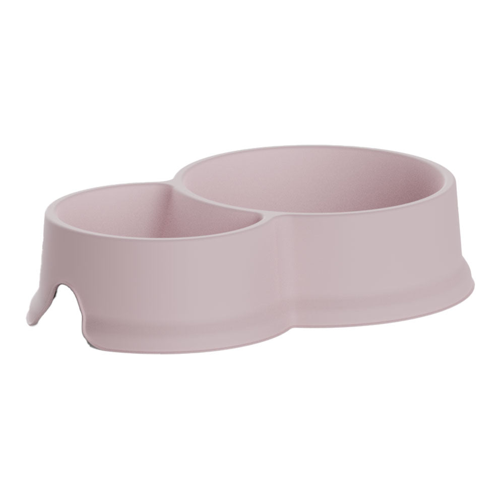 Comedouro duplo capacidade: 0,3 e 0,65l cor rosa 20144 ros plastiken_0