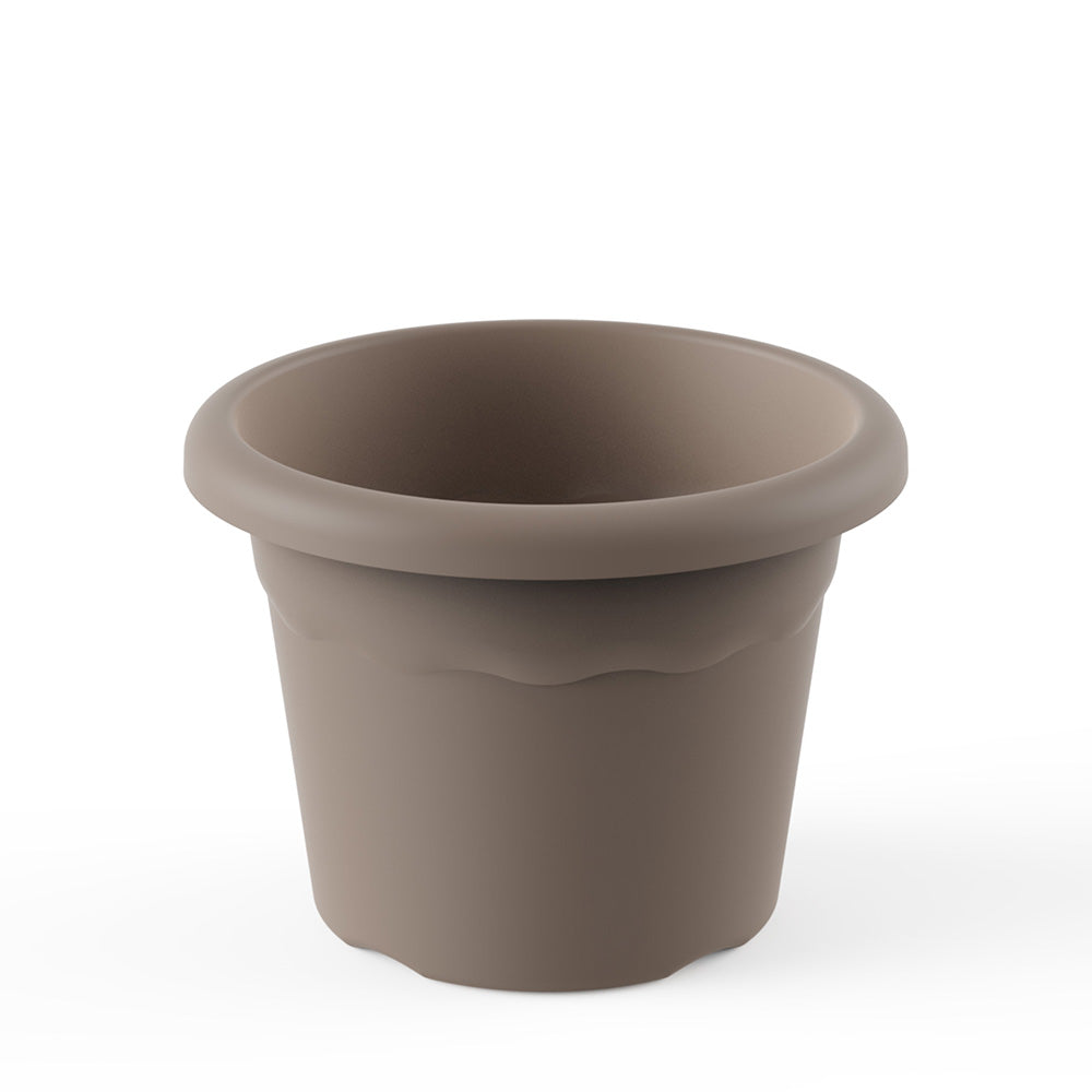 Vaso redondo medida: 26cm cor taupe 7326 tau plastiken_0