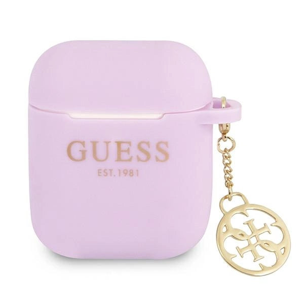 Guess GUA2LSC4EU AirPods 1/2 cover purple/purple Silicone Charm 4G Collection_0