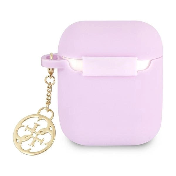 Guess GUA2LSC4EU AirPods 1/2 cover purple/purple Silicone Charm 4G Collection_1