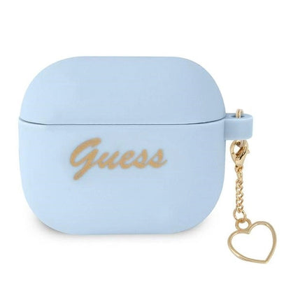 Guess GUA3LSCHSB AirPods 3 cover blue/blue Silicone Charm Heart Collection_0