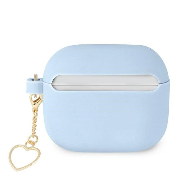 Guess GUA3LSCHSB AirPods 3 cover blue/blue Silicone Charm Heart Collection_1
