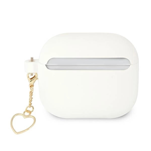 Guess GUA3LSCHSH AirPods 3 cover white/white Silicone Charm Heart Collection_1