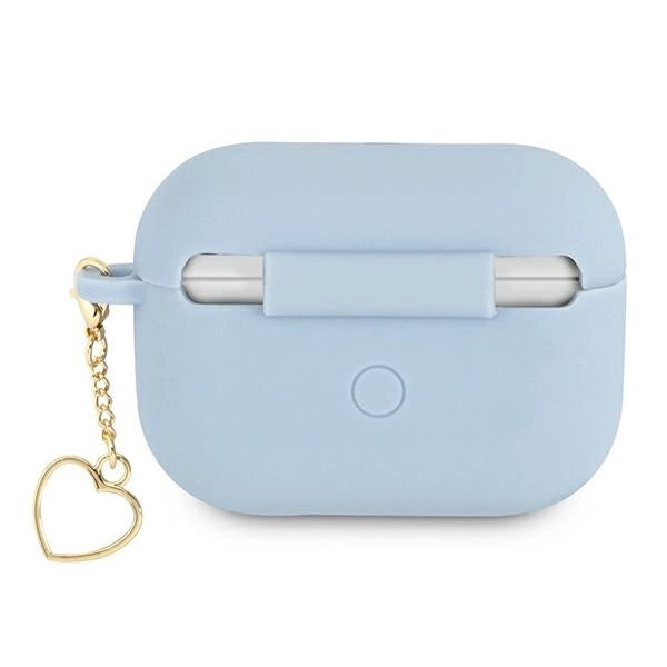 Guess GUAPLSCHSB AirPods Pro cover blue/blue Silicone Charm Heart Collection_1