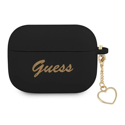 Guess GUAPLSCHSK AirPods Pro cover black/black Silicone Charm Heart Collection_0