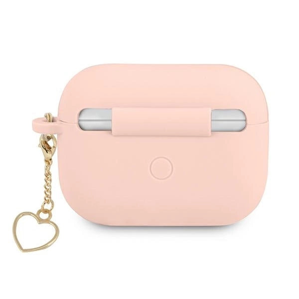 Guess GUAPLSCHSP AirPods Pro cover pink/pink Silicone Charm Heart Collection_1