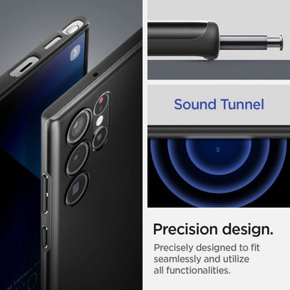 Spigen Thin Fit Case for Samsung Galaxy S22 Ultra - Black_13