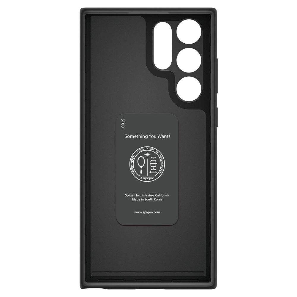 Spigen Thin Fit Case for Samsung Galaxy S22 Ultra - Black_3