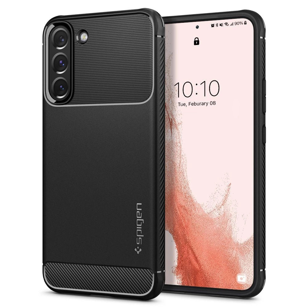 Spigen Rugged Armor Case for Samsung Galaxy S22 - Matte Black_0