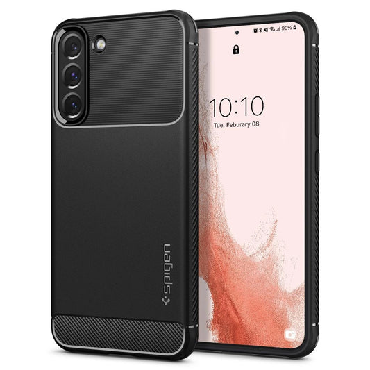 Spigen Rugged Armor Case for Samsung Galaxy S22 - Matte Black_0