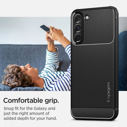 Spigen Rugged Armor Case for Samsung Galaxy S22 - Matte Black_9