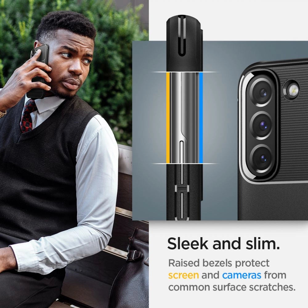 Spigen Rugged Armor Case for Samsung Galaxy S22 - Matte Black_11