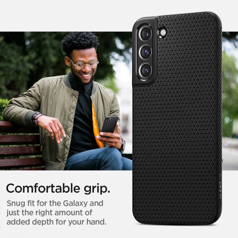 Spigen Liquid Air Case for Samsung Galaxy S22 - Matte Black_10