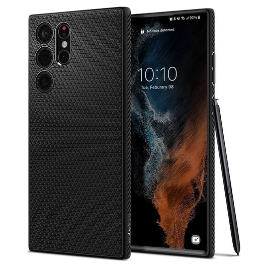 Spigen Liquid Air Case for Samsung Galaxy S22 Ultra - Matte Black_0