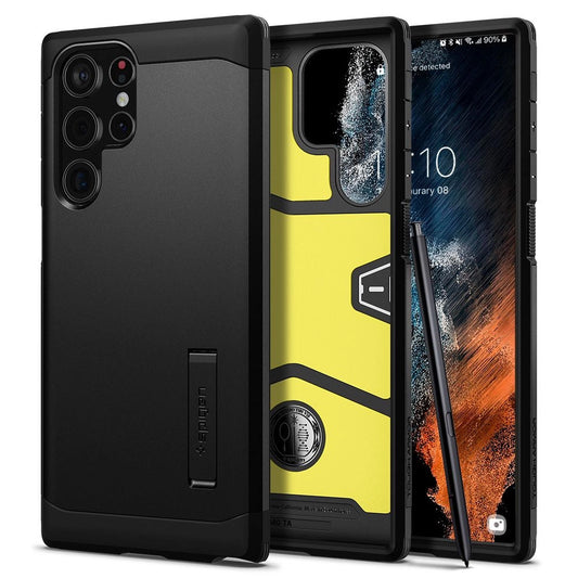 Spigen Tough Armor Case for Samsung Galaxy S22 Ultra - Black_0