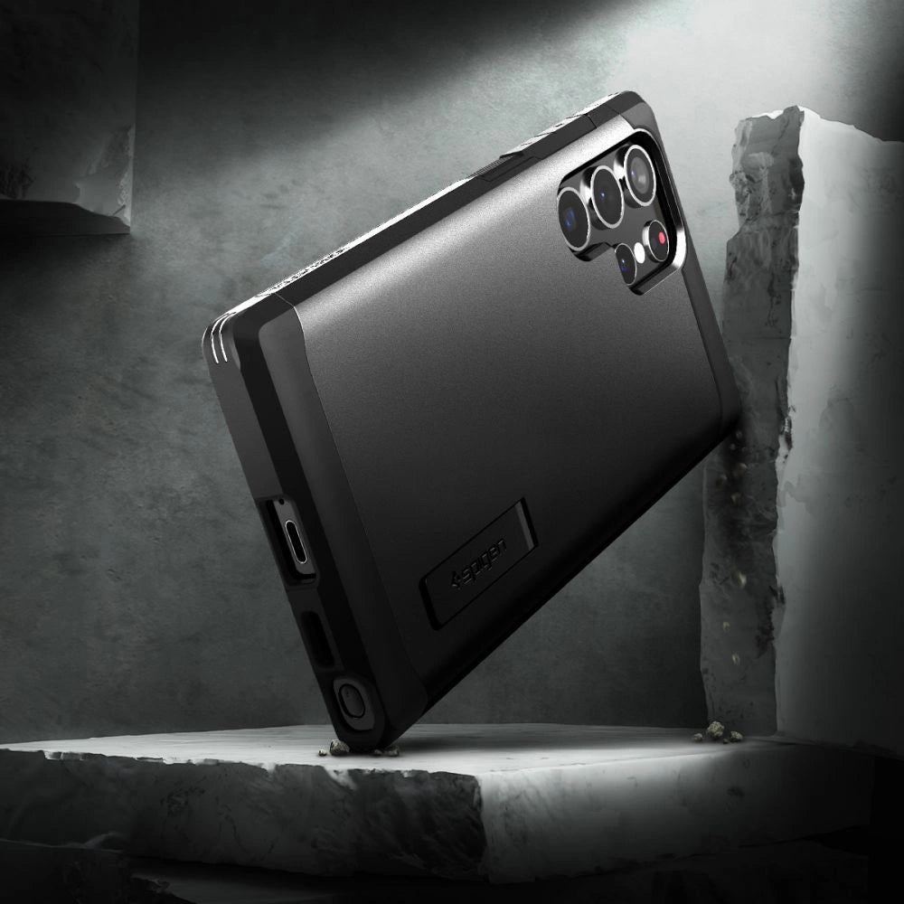 Spigen Tough Armor Case for Samsung Galaxy S22 Ultra - Black_10