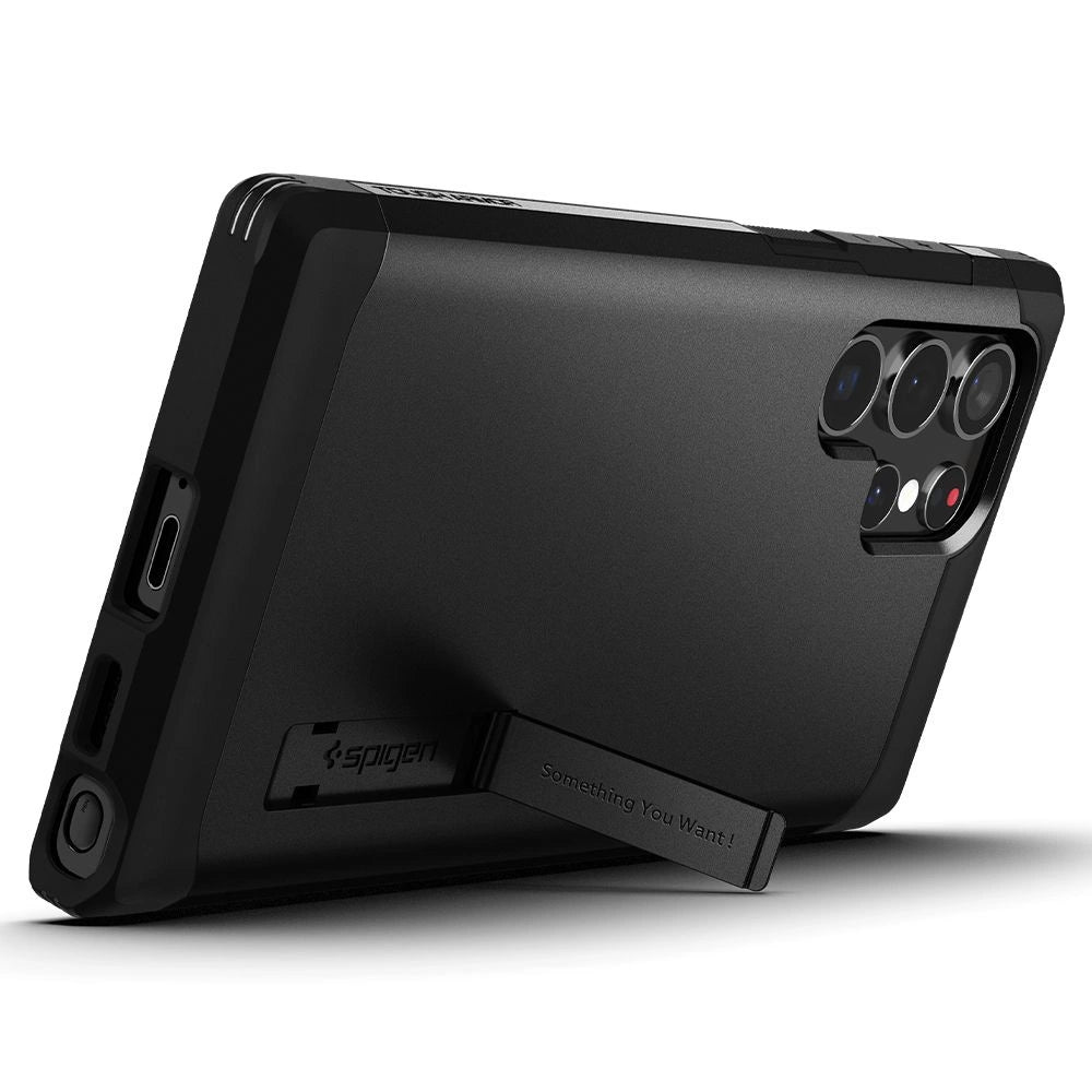 Spigen Tough Armor Case for Samsung Galaxy S22 Ultra - Black_7