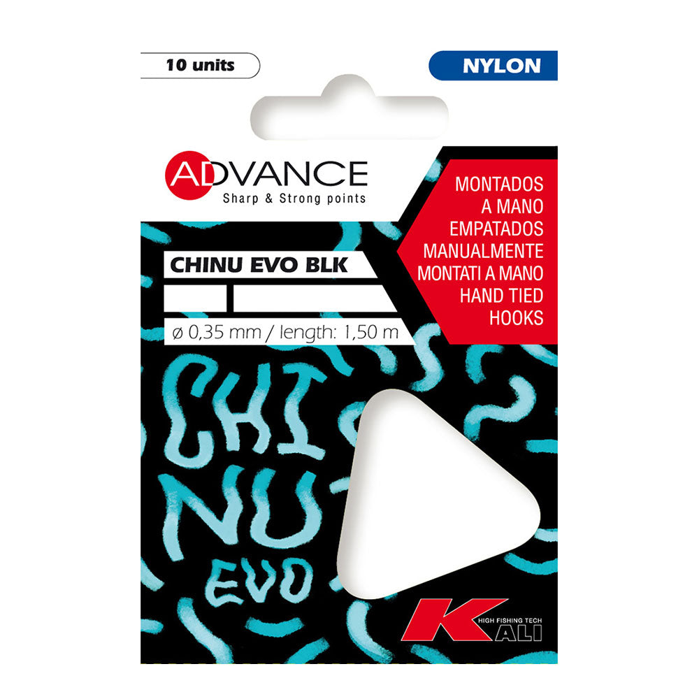 Pacote de 10 ganchos chinu evo 4 Ã¸0,28 mm 1,50 m_0