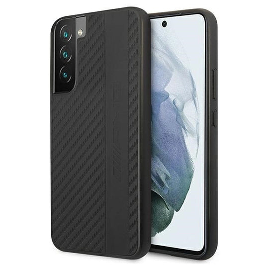 AMG AMHCS22MBLSCA S22+ S906 czarny/black hardcase Carbon Stripe&Embossed_0